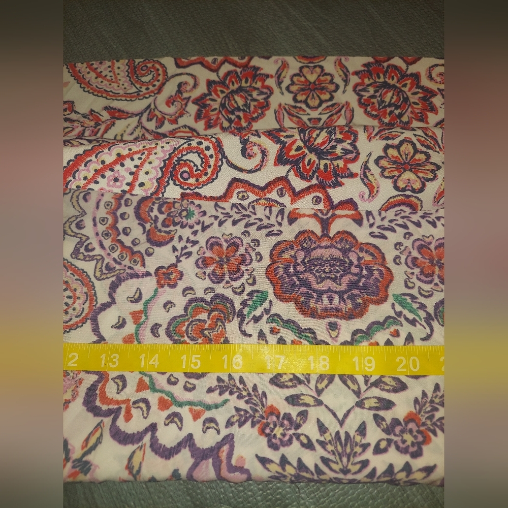 Flowy floral fabric 1+yds